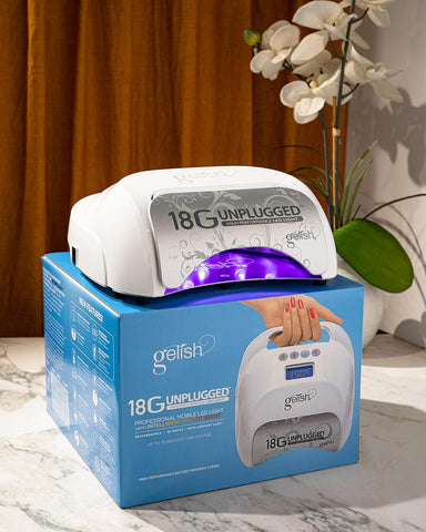 Gelish 18G Unplugged LED Light, Nail Lamp for Gel Nails, Rechargable