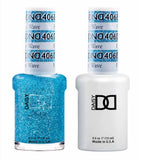 DND Gel matching Lacquer Duo #406 FROZEN WAVE