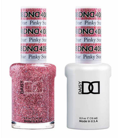 DND Gel matching Lacquer Duo #408 PINKY STAR