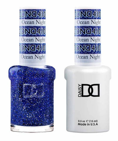 DND Gel matching Lacquer Duo #410 OCEAN NIGHT STAR