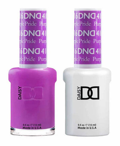 DND Gel matching Lacquer Duo #416 PURPLE PRIDE
