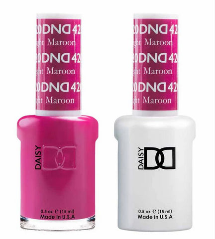DND Gel matching Lacquer Duo #420 BRIGHT MAROON