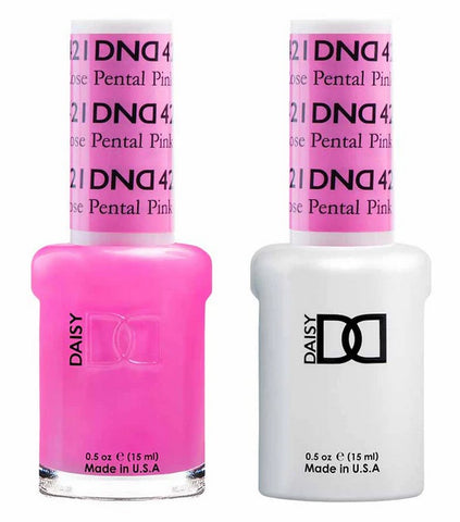 DND Gel matching Lacquer Duo #421 ROSE PETAL PINK