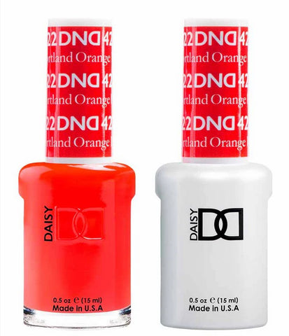 DND Gel matching Lacquer Duo #422 PORTLAND ORANGE