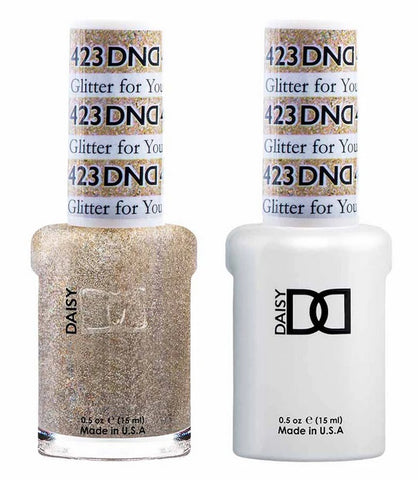 DND Gel matching Lacquer Duo #423 GLITTER FOR YOU