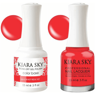 Kiara Sky Gel + Nail Polish - I'm Not Red-E Yet! - 424