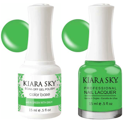 Kiara Sky Gel + Nail Polish - Green With Envy - 448