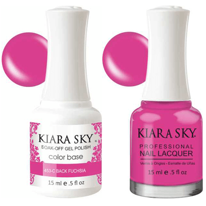 Kiara Sky Gel + Nail Polish - Back To Fushia - 453