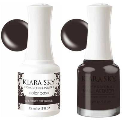 Kiara Sky Gel + Nail Polish - Frosted Pomegranate - 457