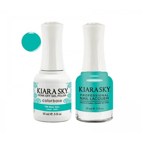 Kiara Sky Gel + Nail Polish - THE REAL TEAL 493