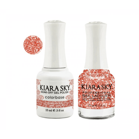 Kiara Sky Gel + Nail Polish - KORAL KICKS 499