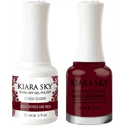 Kiara Sky Gel + Nail Polish - ROSES ARE RED 502