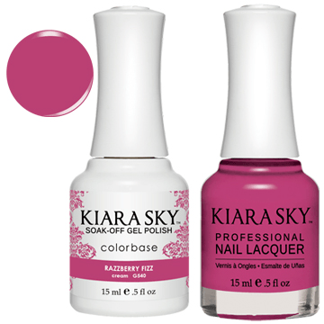 Kiara Sky Gel + Nail Polish -RAZZBERRY FIZZ 540