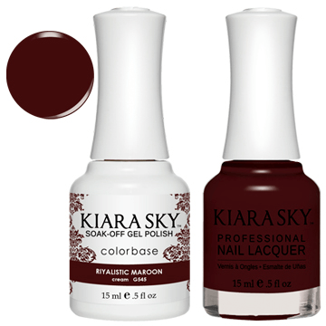 Kiara Sky Gel + Nail Polish - RIYALISTIC MAROON 545