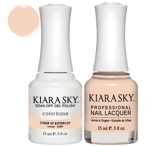 Kiara Sky Gel + Nail Polish - CHEER UP BUTTERCUP #559