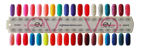 EV gel Polish - A Collection Aloha 36 matching gel + Nail lacquer