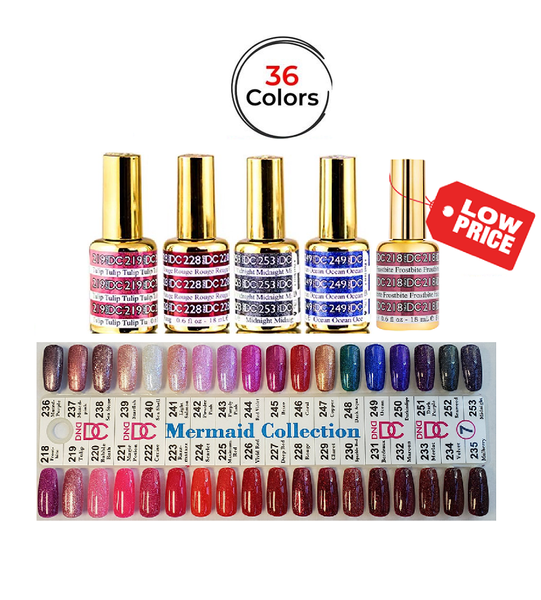 DC Soak Off Gel Only (36 Colors/Set) - [From #218 to #253] –  DC Set #7