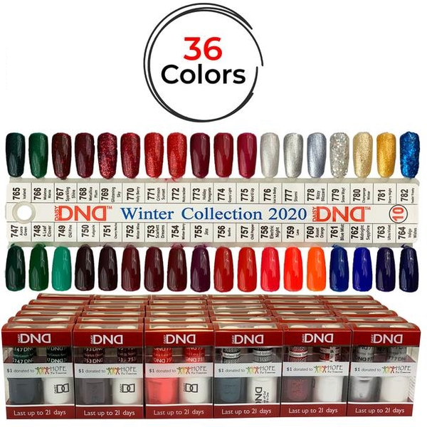 DND Duo Soak Off Gel Matching Nail Lacquer (36 Colors/Set) - [From #747 to #782] –  DND Set #10