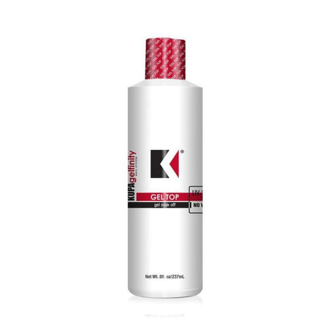 Kupa GelFinity Top Coat No Wipe Soak Off Gel Refill 8oz